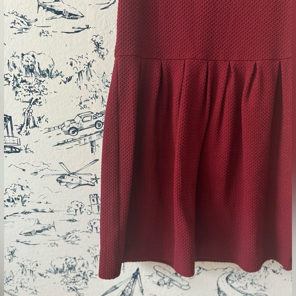 NWT - Anthropologie A-Line dress in burgundy. Never worn. No flaws. - Picture 4 of 6